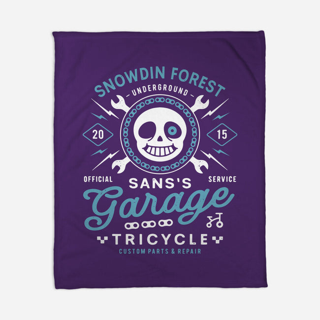 Snowdin Forest Garage Grunge-None-Fleece-Blanket-LAGELANTEE
