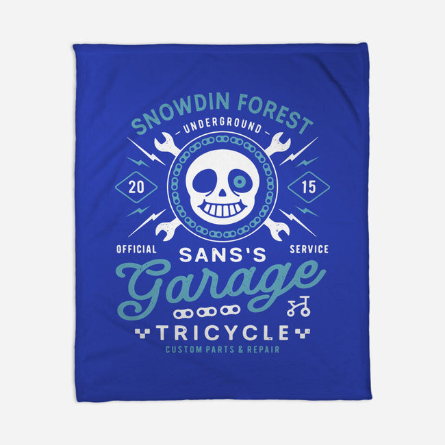 Snowdin Forest Garage Grunge-None-Fleece-Blanket-LAGELANTEE