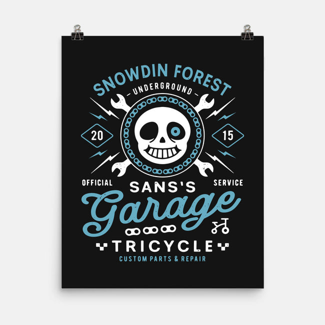 Snowdin Forest Garage Grunge-None-Matte-Poster-LAGELANTEE
