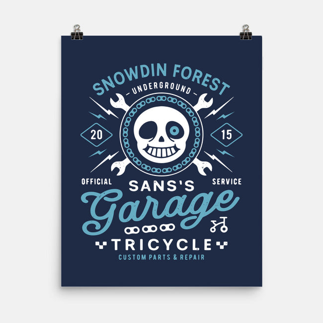 Snowdin Forest Garage Grunge-None-Matte-Poster-LAGELANTEE