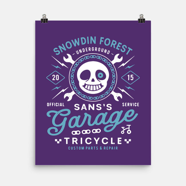 Snowdin Forest Garage Grunge-None-Matte-Poster-LAGELANTEE