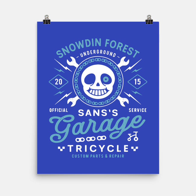 Snowdin Forest Garage Grunge-None-Matte-Poster-LAGELANTEE