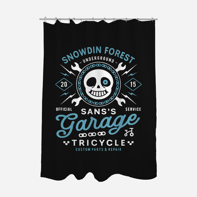 Snowdin Forest Garage Grunge-None-Polyester-Shower Curtain-LAGELANTEE