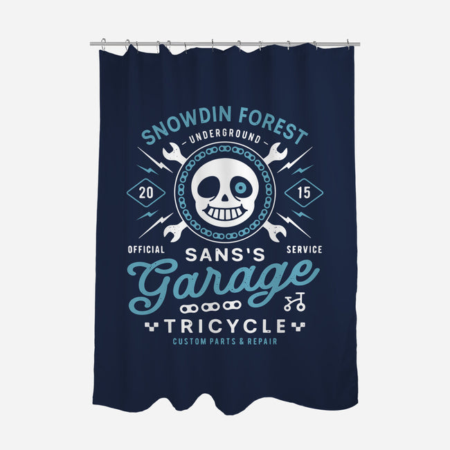 Snowdin Forest Garage Grunge-None-Polyester-Shower Curtain-LAGELANTEE