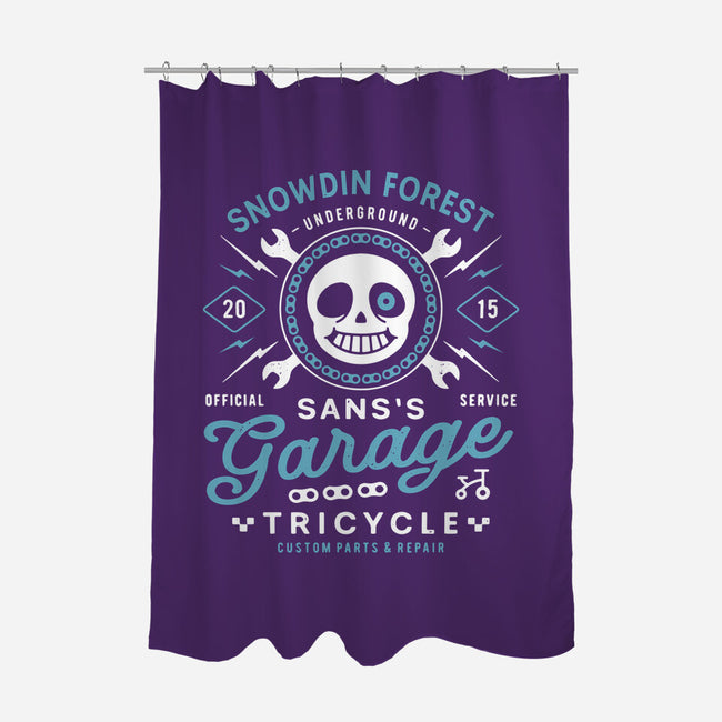 Snowdin Forest Garage Grunge-None-Polyester-Shower Curtain-LAGELANTEE