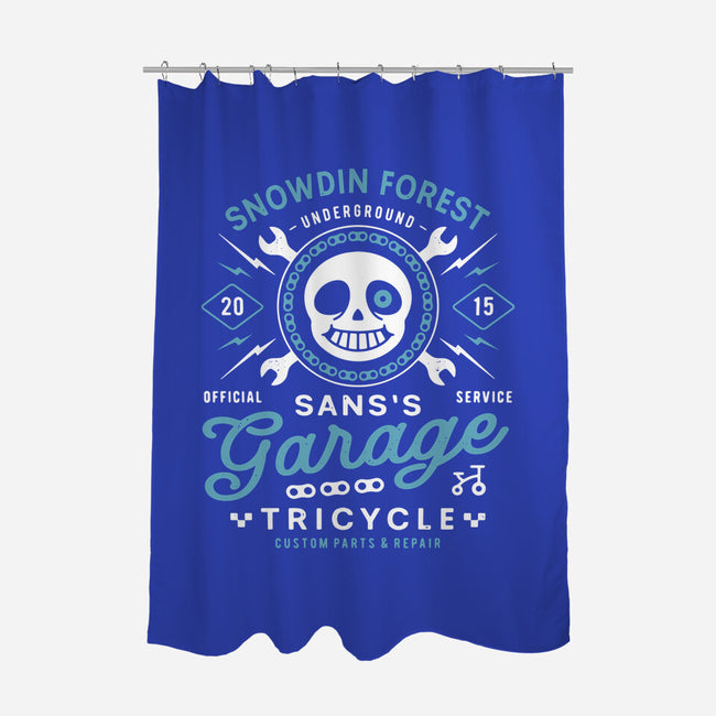 Snowdin Forest Garage Grunge-None-Polyester-Shower Curtain-LAGELANTEE