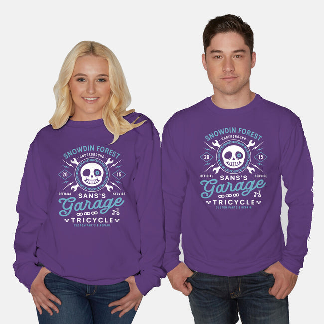 Snowdin Forest Garage Grunge-Unisex-Crew Neck-Sweatshirt-LAGELANTEE