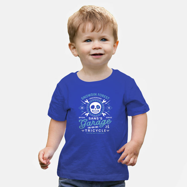 Snowdin Forest Garage Grunge-Baby-Basic-Tee-LAGELANTEE