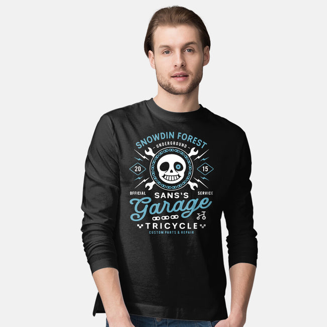 Snowdin Forest Garage Grunge-Mens-Long Sleeved-Tee-LAGELANTEE