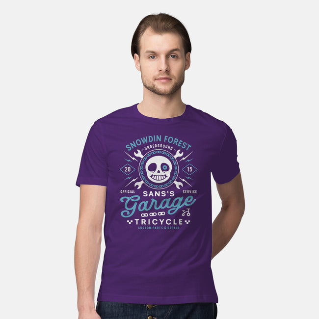 Snowdin Forest Garage Grunge-Mens-Premium-Tee-LAGELANTEE