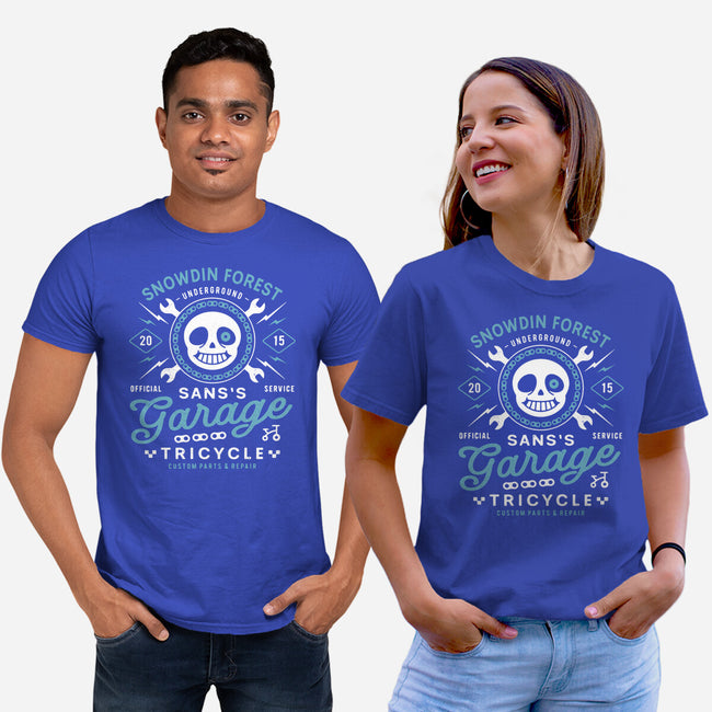 Snowdin Forest Garage Grunge-Unisex-Basic-Tee-LAGELANTEE
