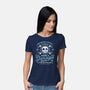 Snowdin Forest Garage Grunge-Womens-Basic-Tee-LAGELANTEE