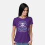 Snowdin Forest Garage Grunge-Womens-Basic-Tee-LAGELANTEE
