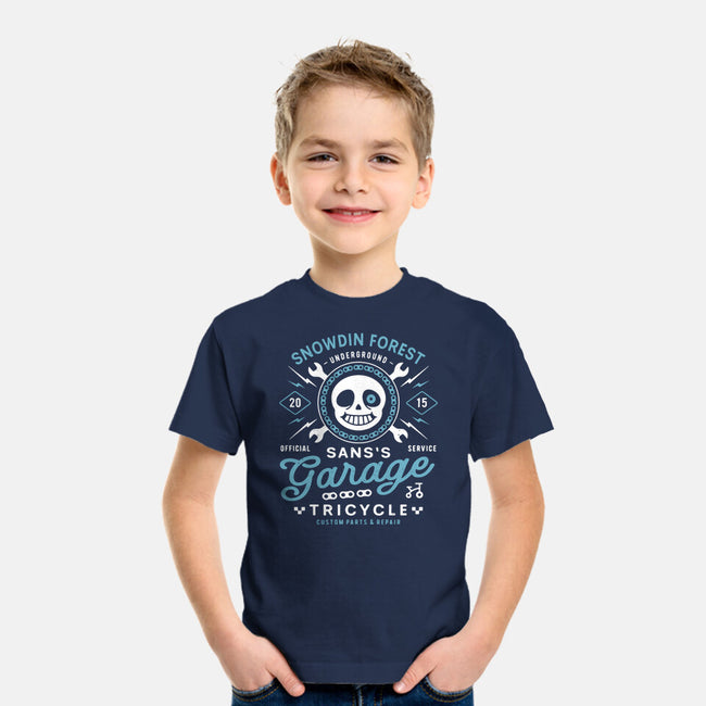 Snowdin Forest Garage Grunge-Youth-Basic-Tee-LAGELANTEE