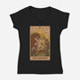 The Emperor Frogs Tarot-Womens-V-Neck-Tee-Thiago Correa