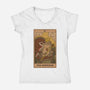 The Emperor Frogs Tarot-Womens-V-Neck-Tee-Thiago Correa