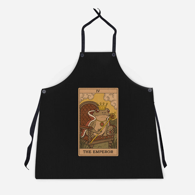 The Emperor Frogs Tarot-Unisex-Kitchen-Apron-Thiago Correa