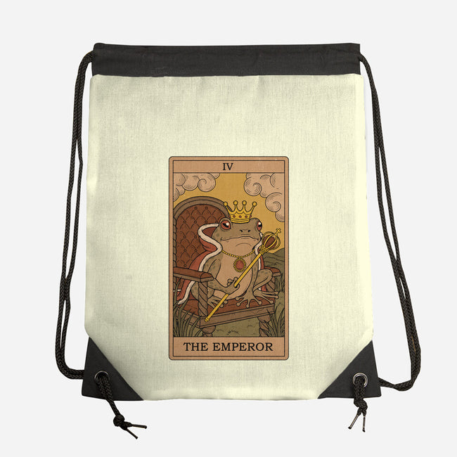 The Emperor Frogs Tarot-None-Drawstring-Bag-Thiago Correa