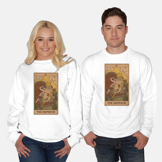 The Emperor Frogs Tarot-Unisex-Crew Neck-Sweatshirt-Thiago Correa