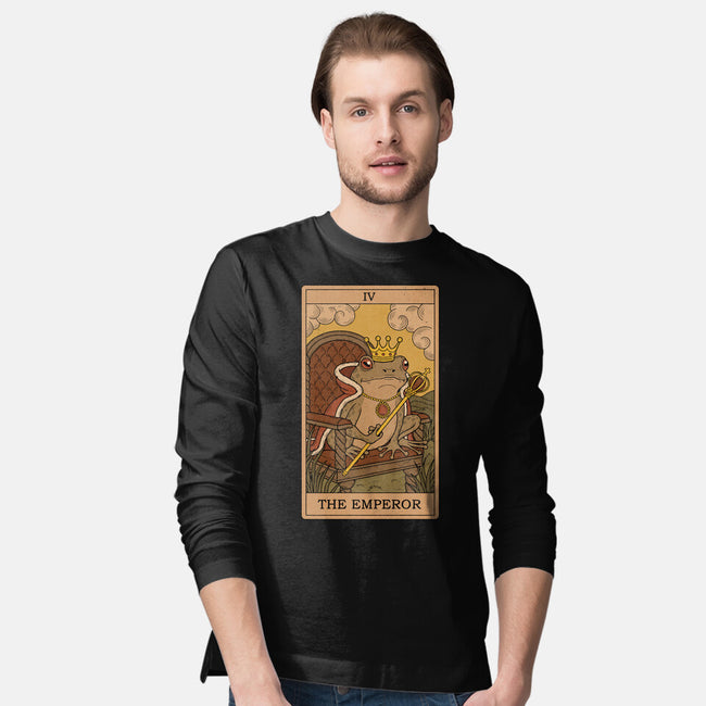 The Emperor Frogs Tarot-Mens-Long Sleeved-Tee-Thiago Correa