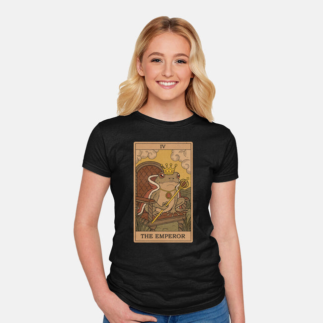 The Emperor Frogs Tarot-Womens-Fitted-Tee-Thiago Correa