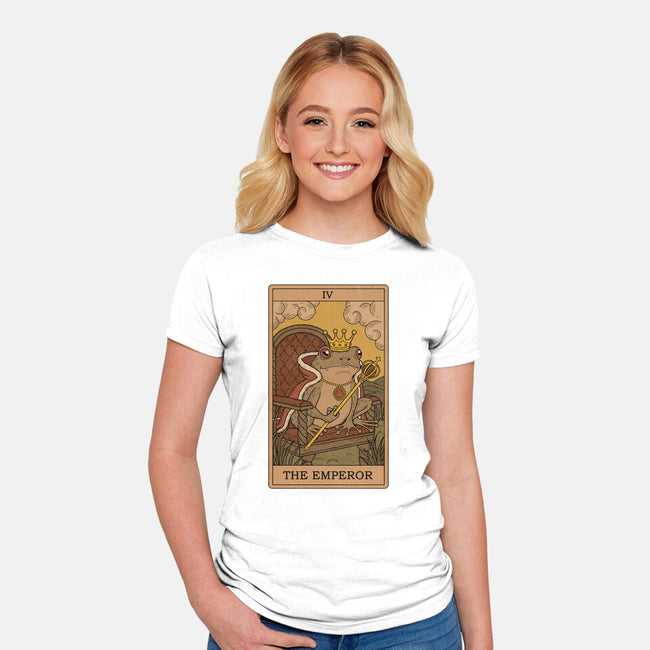 The Emperor Frogs Tarot-Womens-Fitted-Tee-Thiago Correa