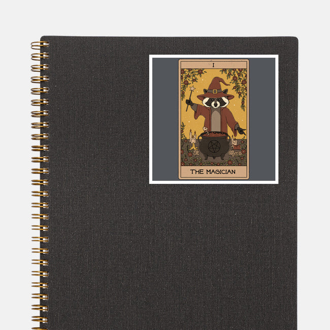 The Magician Raccoons Tarot-None-Glossy-Sticker-Thiago Correa