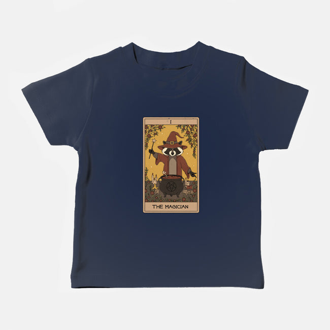The Magician Raccoons Tarot-Baby-Basic-Tee-Thiago Correa