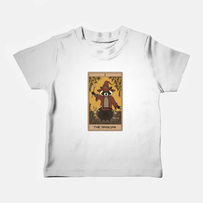 The Magician Raccoons Tarot-Baby-Basic-Tee-Thiago Correa