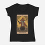 The Magician Raccoons Tarot-Womens-V-Neck-Tee-Thiago Correa