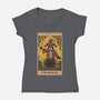 The Magician Raccoons Tarot-Womens-V-Neck-Tee-Thiago Correa