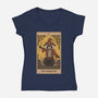 The Magician Raccoons Tarot-Womens-V-Neck-Tee-Thiago Correa