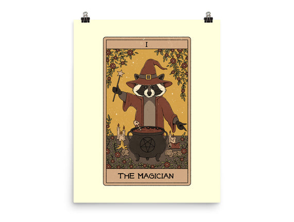 The Magician Raccoons Tarot