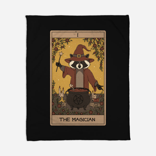 The Magician Raccoons Tarot-None-Fleece-Blanket-Thiago Correa