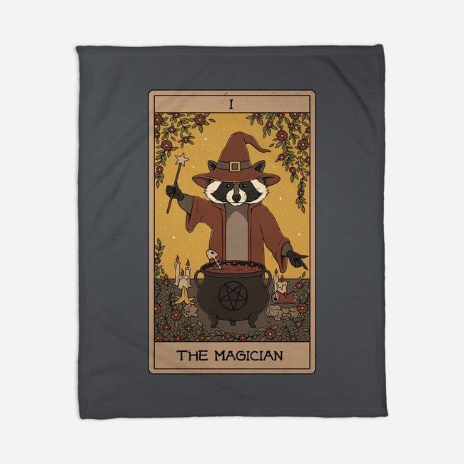 The Magician Raccoons Tarot-None-Fleece-Blanket-Thiago Correa