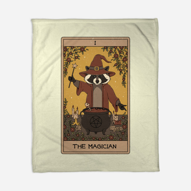 The Magician Raccoons Tarot-None-Fleece-Blanket-Thiago Correa