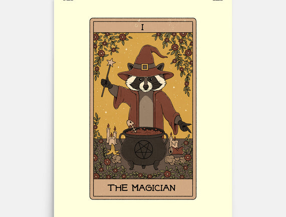 The Magician Raccoons Tarot