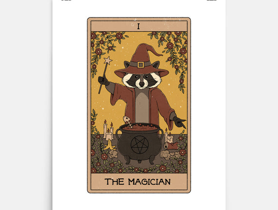 The Magician Raccoons Tarot