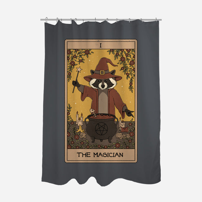 The Magician Raccoons Tarot-None-Polyester-Shower Curtain-Thiago Correa