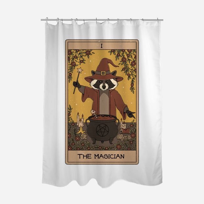 The Magician Raccoons Tarot-None-Polyester-Shower Curtain-Thiago Correa