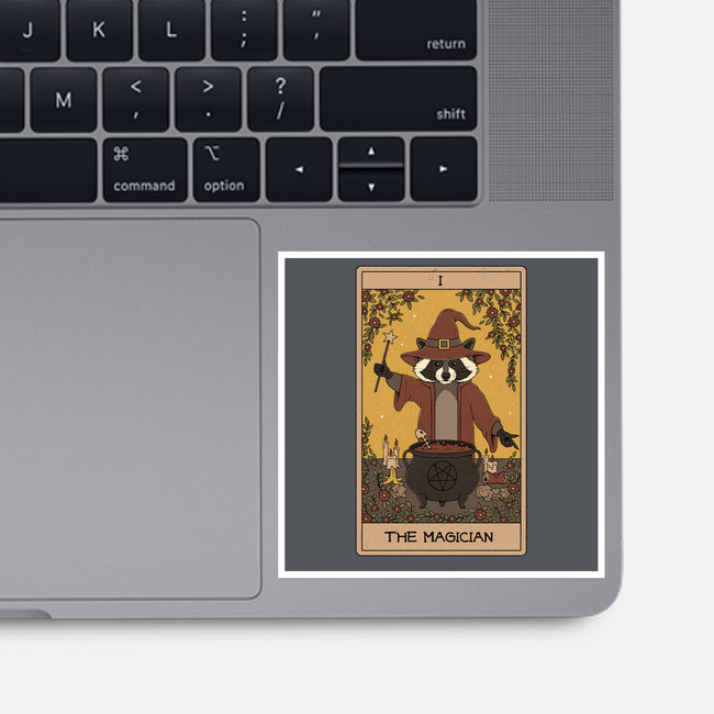 The Magician Raccoons Tarot-None-Glossy-Sticker-Thiago Correa