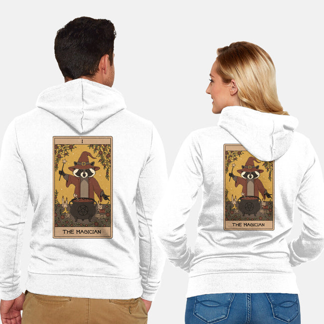 The Magician Raccoons Tarot-Unisex-Zip-Up-Sweatshirt-Thiago Correa