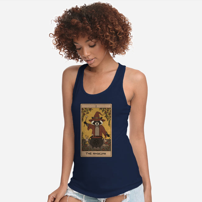 The Magician Raccoons Tarot-Womens-Racerback-Tank-Thiago Correa