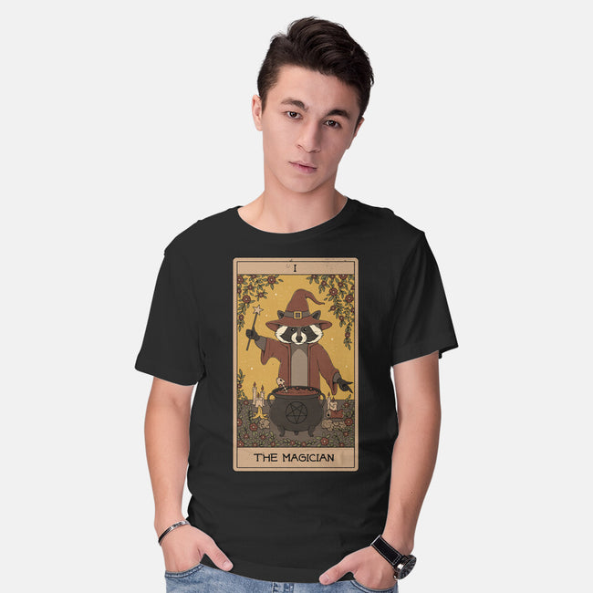 The Magician Raccoons Tarot-Mens-Basic-Tee-Thiago Correa