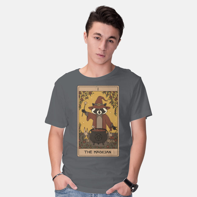 The Magician Raccoons Tarot-Mens-Basic-Tee-Thiago Correa