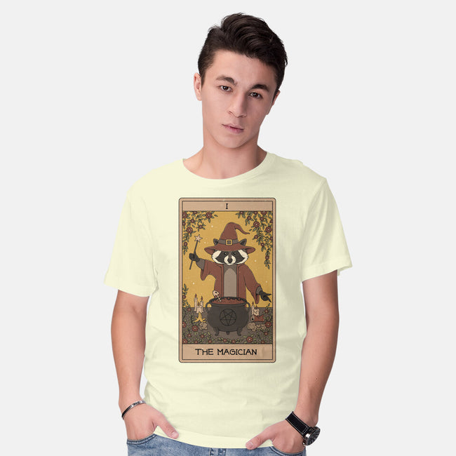 The Magician Raccoons Tarot-Mens-Basic-Tee-Thiago Correa