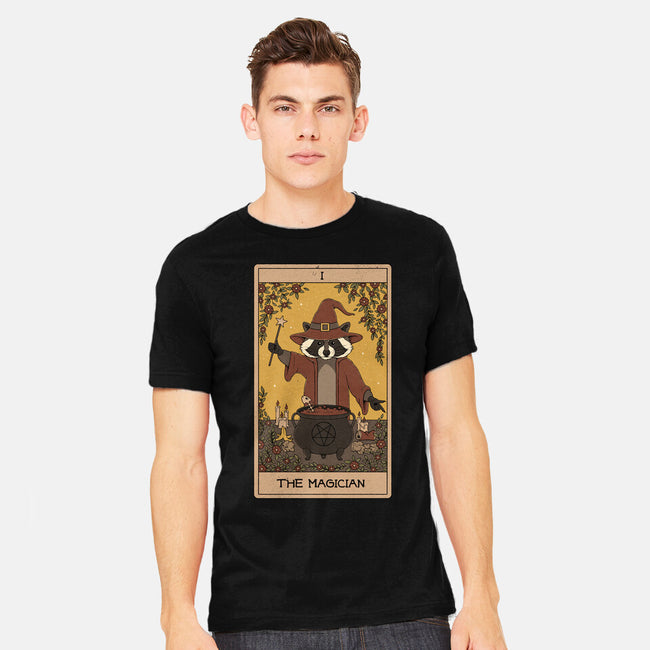 The Magician Raccoons Tarot-Mens-Heavyweight-Tee-Thiago Correa