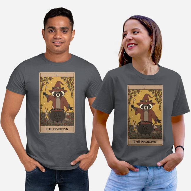 The Magician Raccoons Tarot-Unisex-Basic-Tee-Thiago Correa