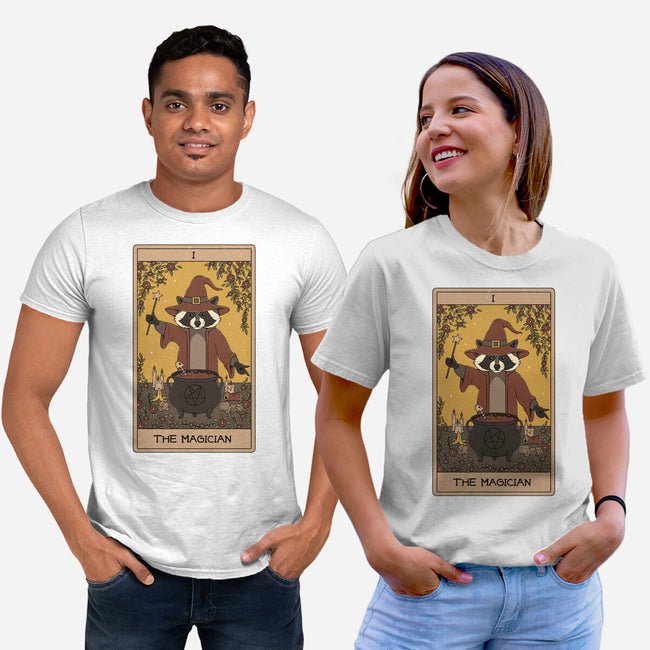 The Magician Raccoons Tarot-Unisex-Basic-Tee-Thiago Correa