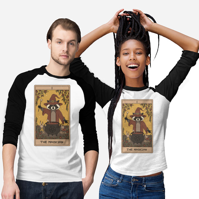 The Magician Raccoons Tarot-Unisex-Baseball-Tee-Thiago Correa